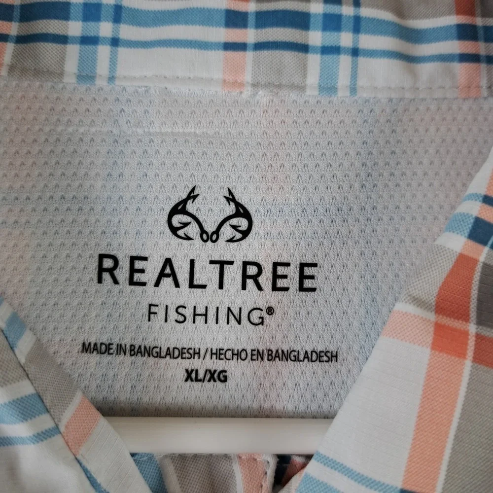 Realtree Fishing Shirt Mens Size Xl Vented Outdoors Hiking EUC